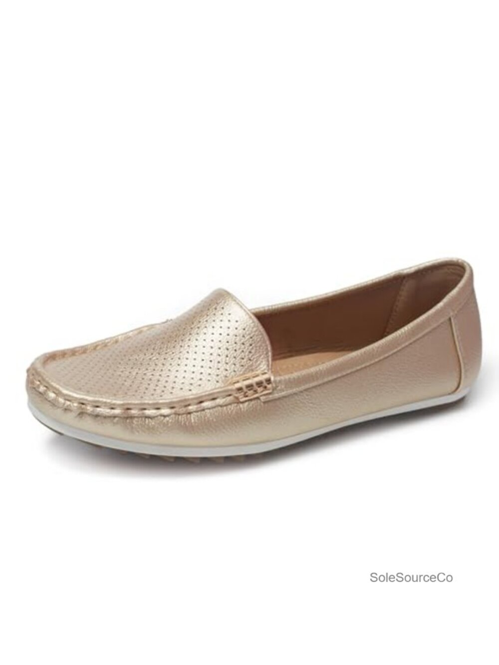 Women's Soft Lightweight Vegan Leather Slip-On Loafers Flat Mocc